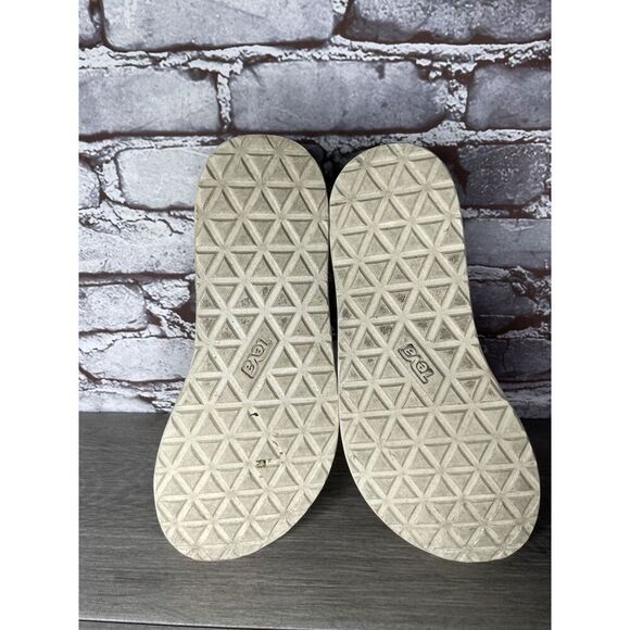 Teva Flatform Universal Mesh Platform Sandals White Mesh Strappy Women 8M US/39 - Picture 9 of 16